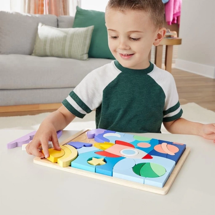 Mey İthalat® HXY42  Ahşap Uzay Yapboz
