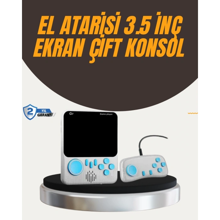 Mey İthalat® İki Kişilik Oyun Deneyimi Sunan Taşınabilir Retro Konsol