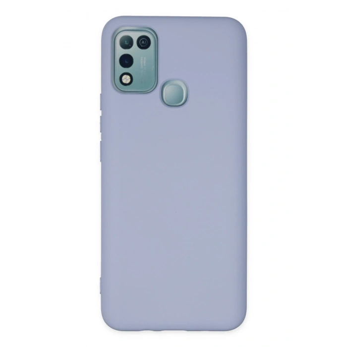 Mey İthalat®  İnfinix Hot 10 Play Kılıf Nano içi Kadife Silikon - Lila