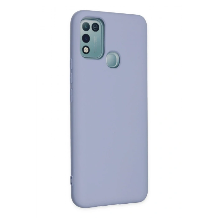 Mey İthalat®  İnfinix Hot 10 Play Kılıf Nano içi Kadife Silikon - Lila