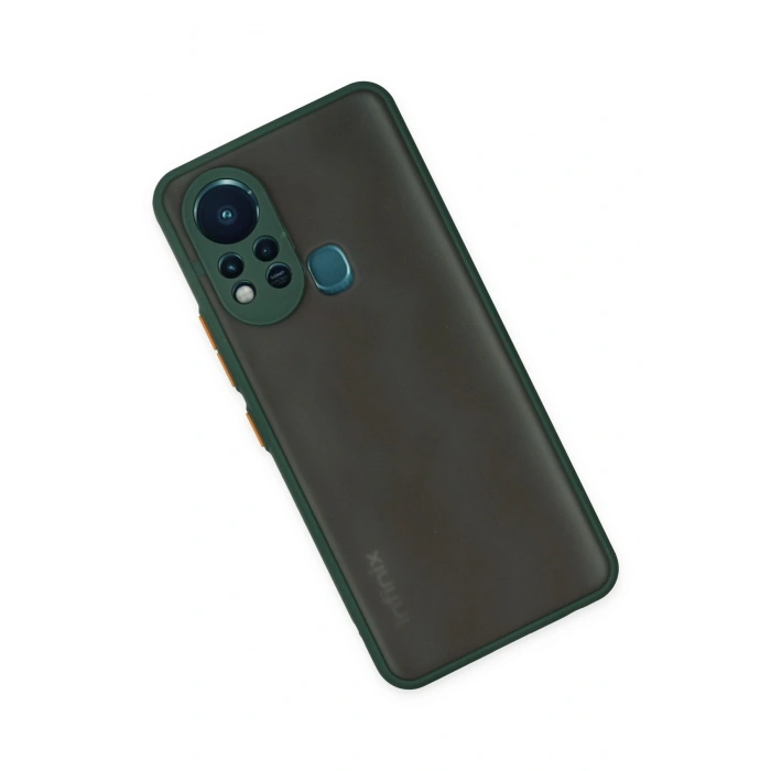 Mey İthalat®  İnfinix Hot 11s Kılıf Montreal Silikon Kapak - Yeşil