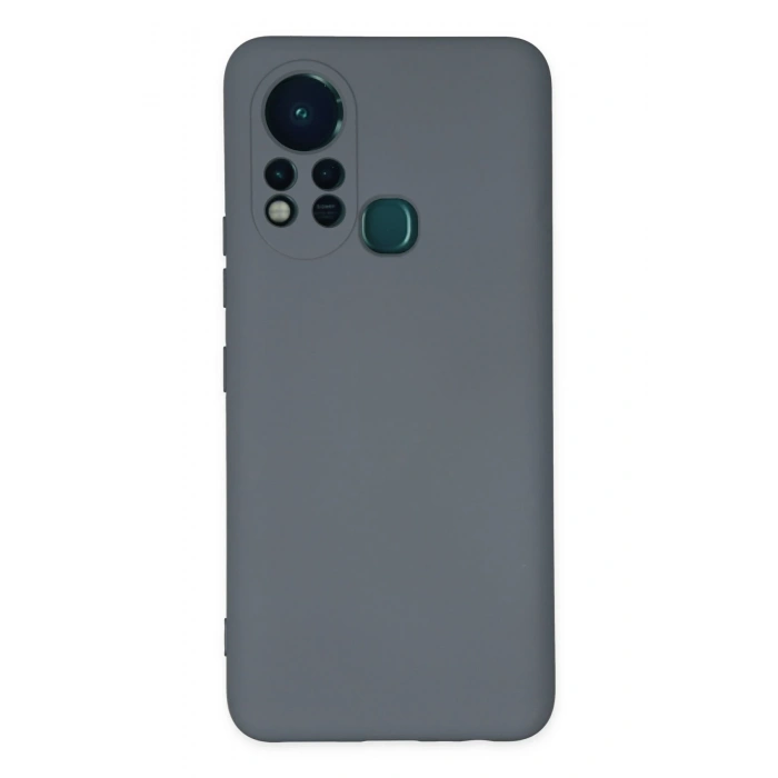 Mey İthalat®  İnfinix Hot 11s Kılıf Nano içi Kadife Silikon - Gri