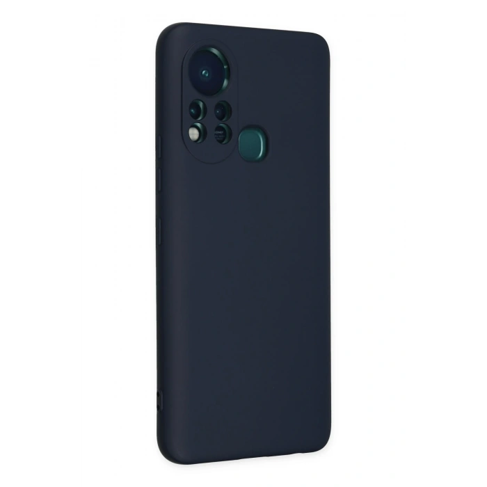 Mey İthalat®  İnfinix Hot 11s Kılıf Nano içi Kadife Silikon - Lacivert