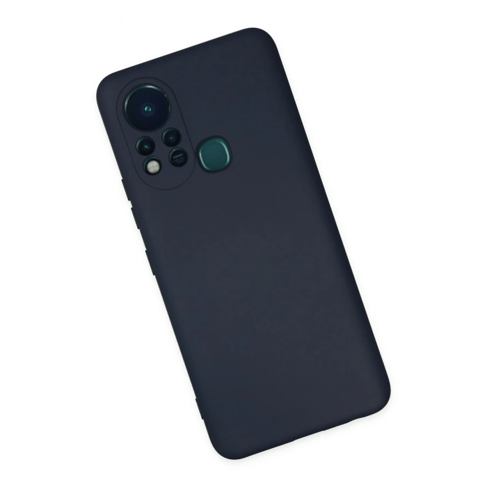 Mey İthalat®  İnfinix Hot 11s Kılıf Nano içi Kadife Silikon - Lacivert