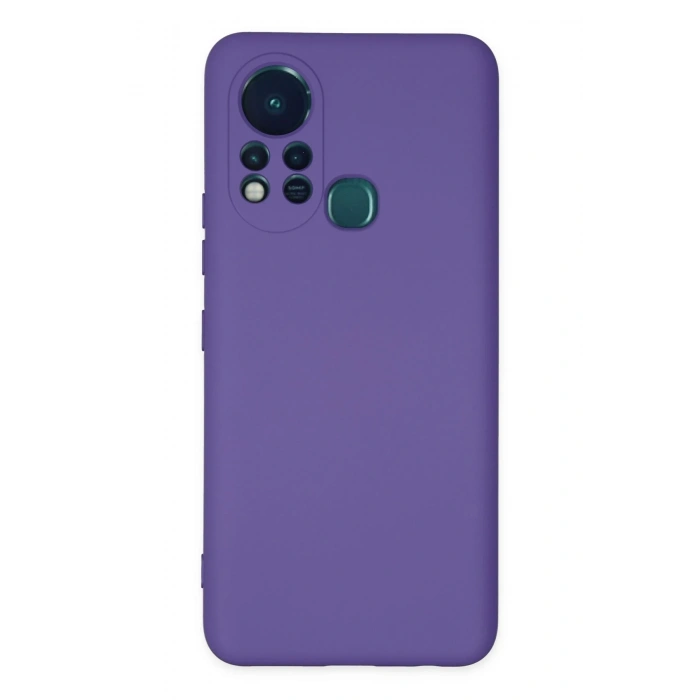 Mey İthalat®  İnfinix Hot 11s Kılıf Nano içi Kadife Silikon - Mor