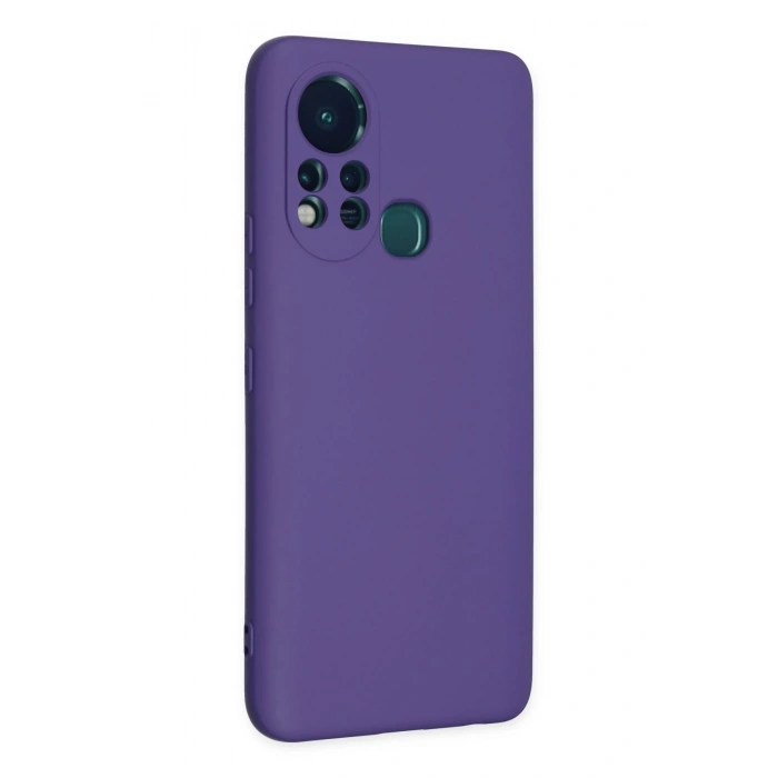 Mey İthalat®  İnfinix Hot 11s Kılıf Nano içi Kadife Silikon - Mor