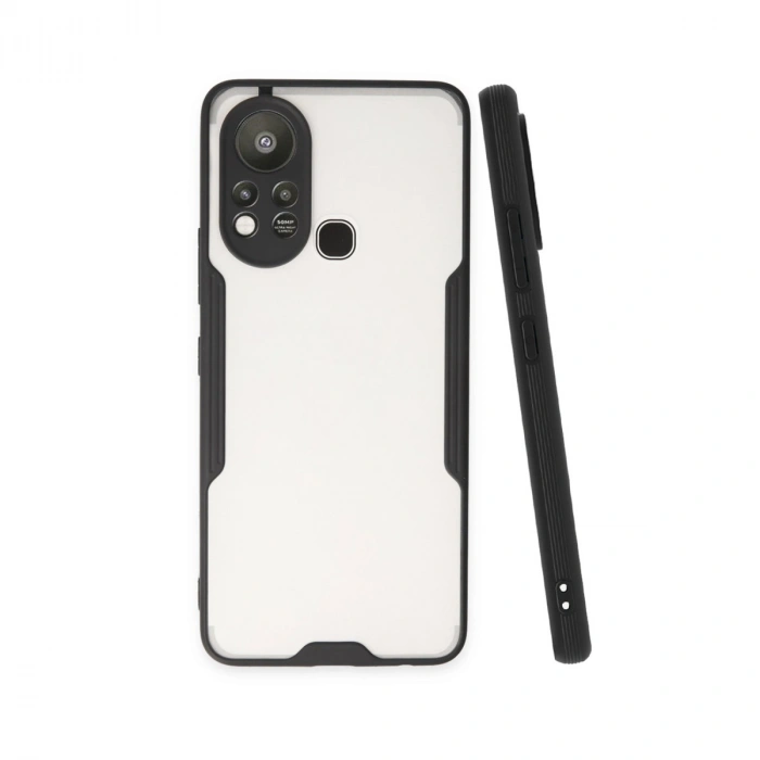 Mey İthalat®  İnfinix Hot 11s Kılıf Platin Silikon - Siyah