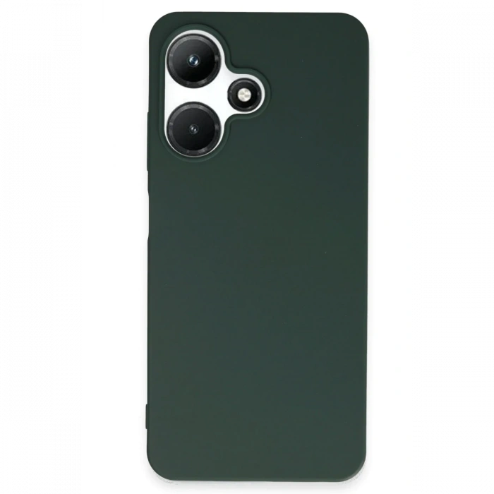 Mey İthalat®  İnfinix Hot 30i Kılıf First Silikon - Koyu Yeşil