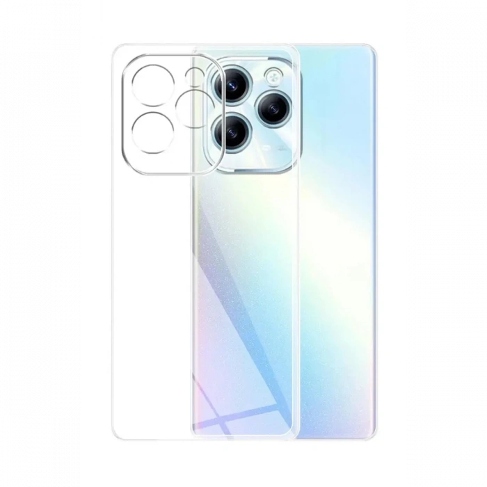 Mey İthalat®  İnfinix Hot 40i Kılıf Lüx Şeffaf Silikon