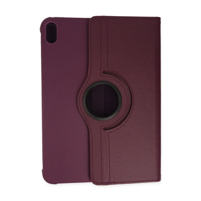 Mey İthalat®   iPad 2022 10.9 (10.nesil) Kılıf 360 Tablet Deri Kılıf - Mürdüm
