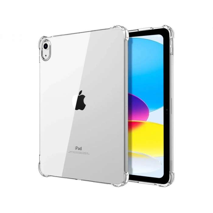 Mey İthalat®   iPad 2022 10.9 (10.nesil) Kılıf Anti Shock Tablet Silikon - Şeffaf