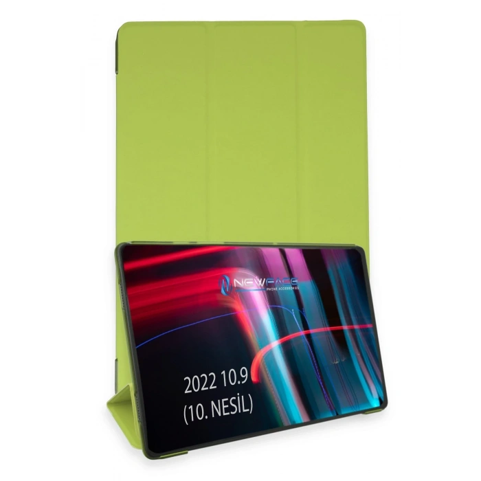 Mey İthalat®   iPad 2022 10.9 (10.nesil) Kılıf Tablet Smart Kılıf - Açık Yeşil