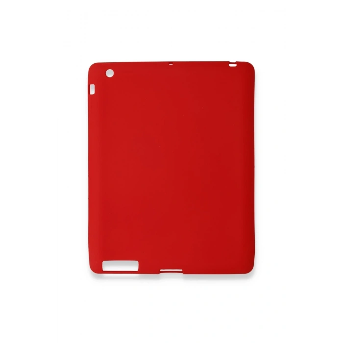 Mey İthalat®   iPad 4 9.7 Kılıf Evo Tablet Silikon - Kırmızı