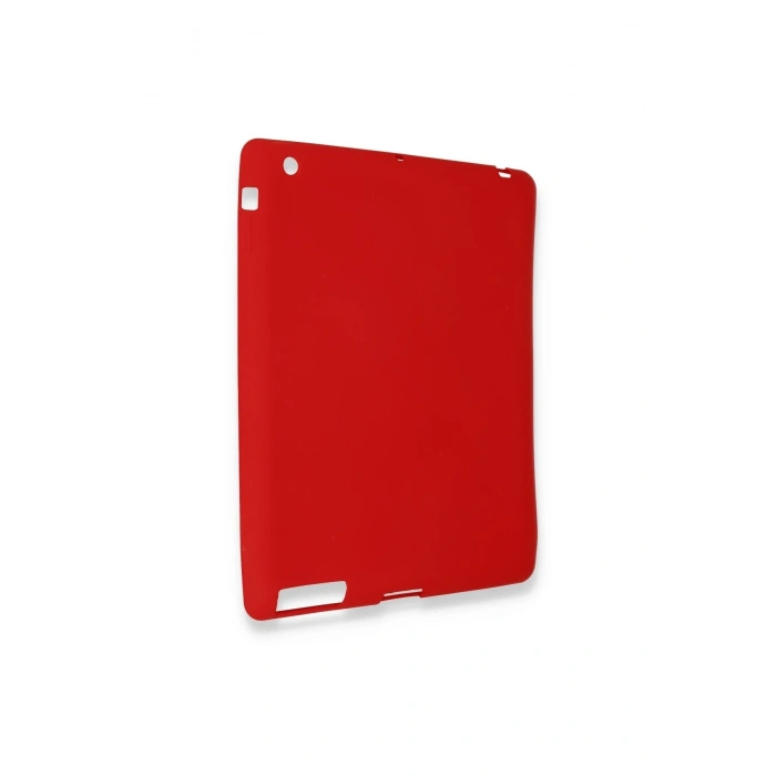 Mey İthalat®   iPad 4 9.7 Kılıf Evo Tablet Silikon - Kırmızı