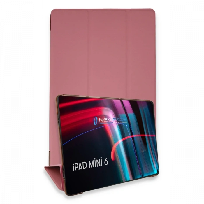 Mey İthalat®   iPad Mini 6 Kılıf Tablet Smart Kılıf - Pembe