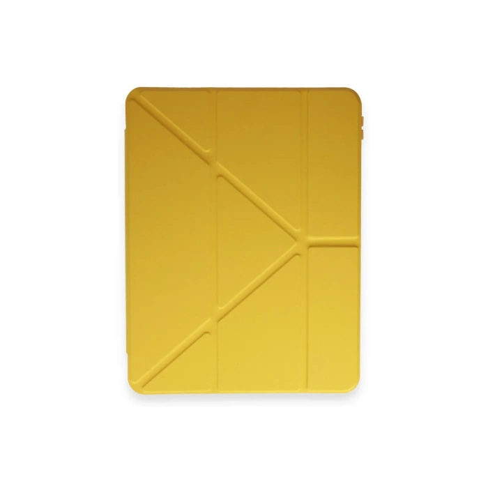 Mey İthalat®   iPad Pro 11 (2018) Kılıf Kalemlikli Mars Tablet Kılıfı - Açık Sarı