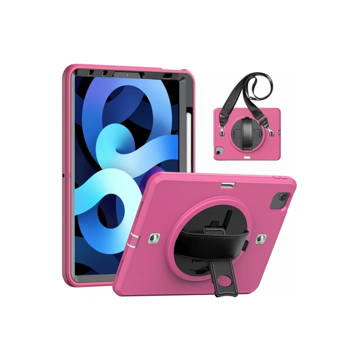 Mey İthalat®   iPad Pro 11 (2020) Kılıf Strap-C Otterbox Tablet Kapak - Pembe