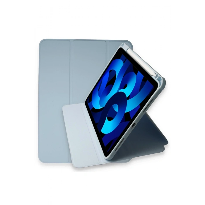 Mey İthalat®   iPad Pro 11 (2021) Kılıf Starling 360 Kalemlikli Tablet Kılıf - Mavi