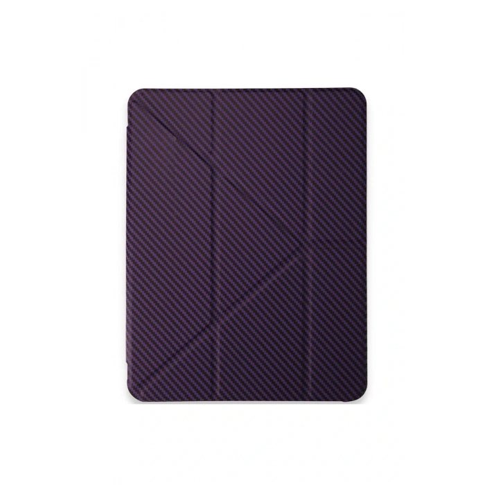 Mey İthalat®   iPad Pro 11 (2024) Kılıf Color Karbon Tablet Kılıfı - Derin Mor