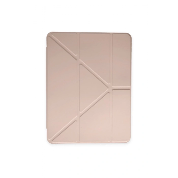 Mey İthalat®   iPad Pro 11 (2024) Kılıf Kalemlikli Mars Tablet Kılıfı - Rose Gold