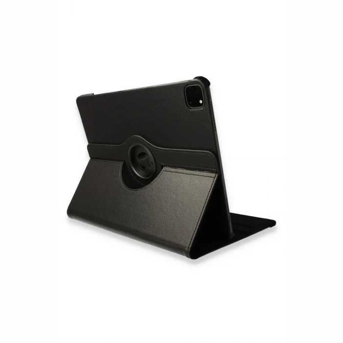 Mey İthalat®   iPad Pro 12.9 (2021) Kılıf 360 Tablet Deri Kılıf - Siyah