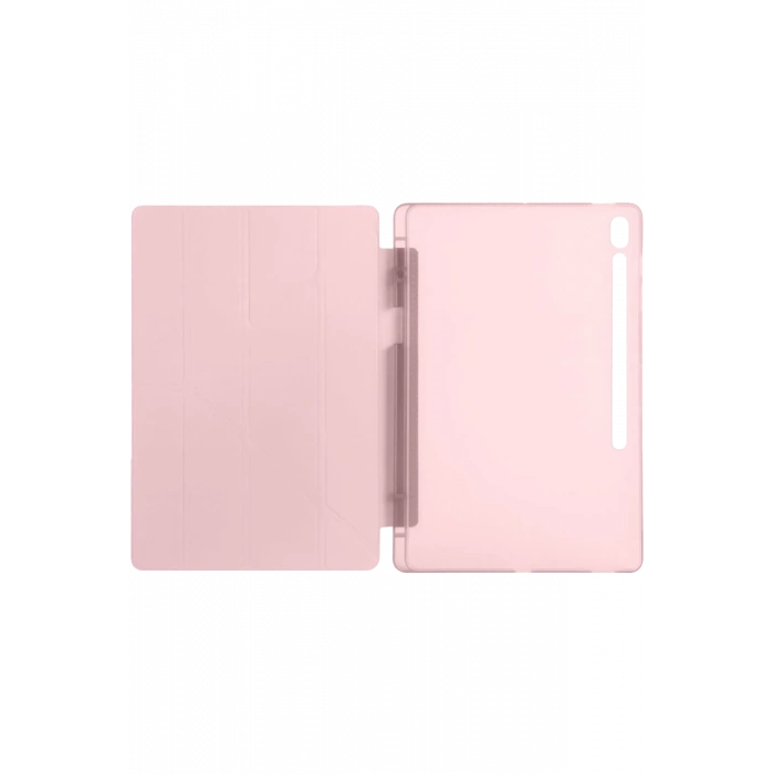 Mey İthalat®   iPad Pro 13 (2024) Kılıf Kalemlikli Hugo Tablet Kılıfı - Rose Gold