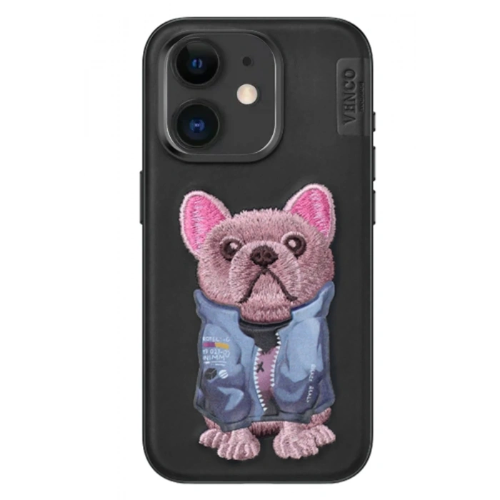 Mey İthalat®   iPhone 11 Cute Desenli Kapak - Siyah