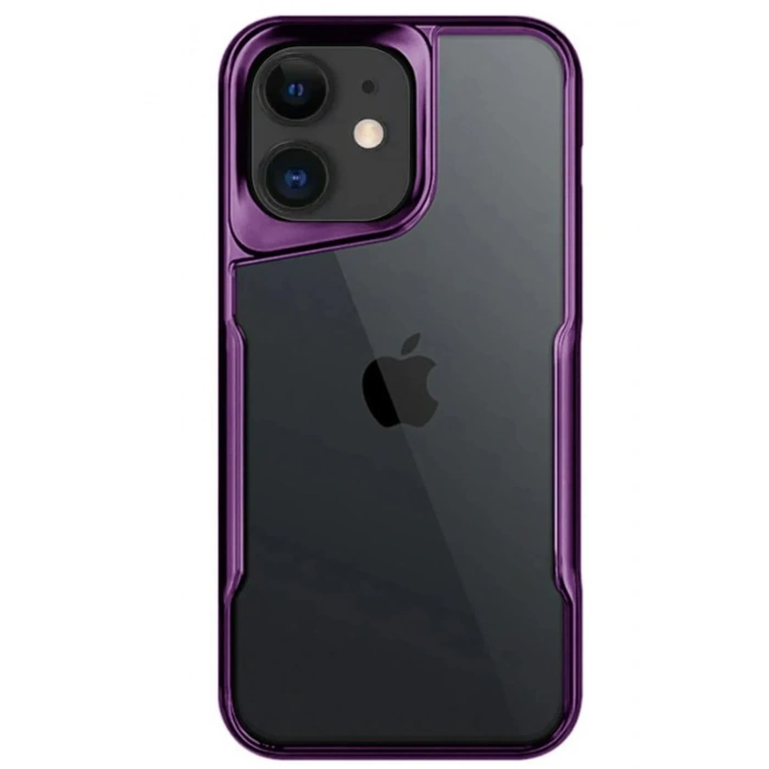 Mey İthalat®   iPhone 11 Kılıf Boyi Silikon Kapak - Derin Mor