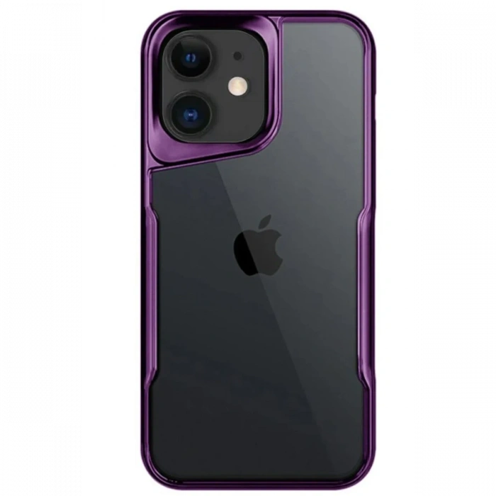 Mey İthalat®   iPhone 11 Kılıf Boyi Silikon Kapak - Derin Mor