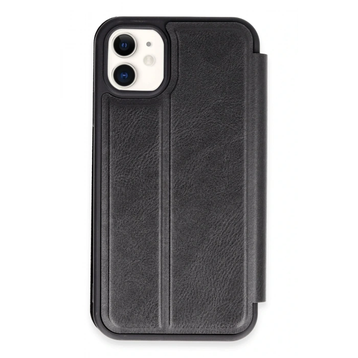 Mey İthalat®   iPhone 11 Kılıf Flip Cover - Siyah