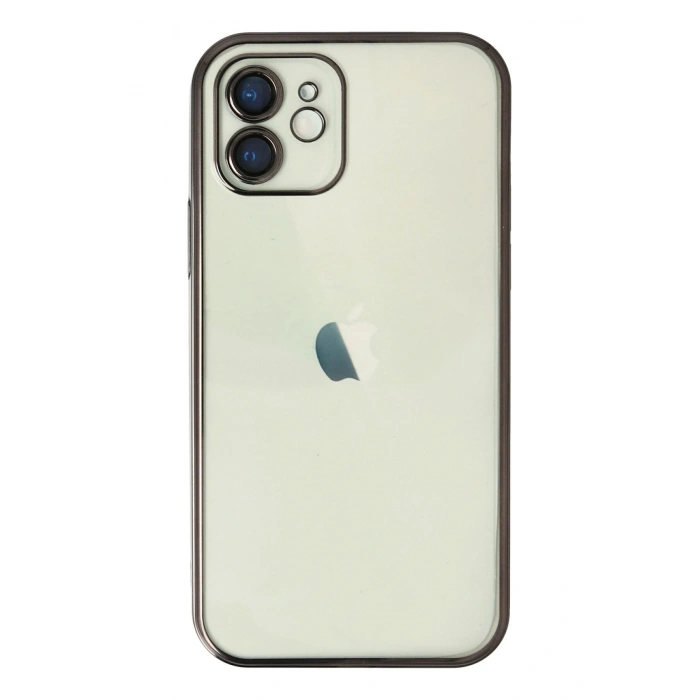 Mey İthalat®   iPhone 11 Kılıf  Lensli Silikon - Siyah