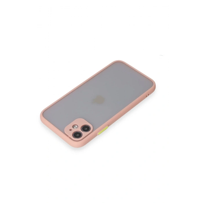 Mey İthalat®   iPhone 11 Kılıf Montreal Silikon Kapak - Pembe