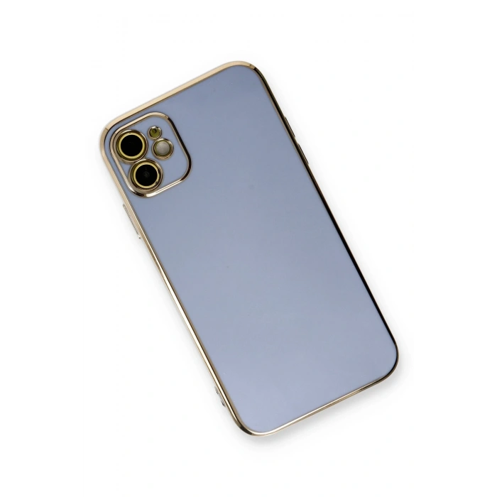 Mey İthalat®   iPhone 11 Kılıf Volet Silikon - Mavi
