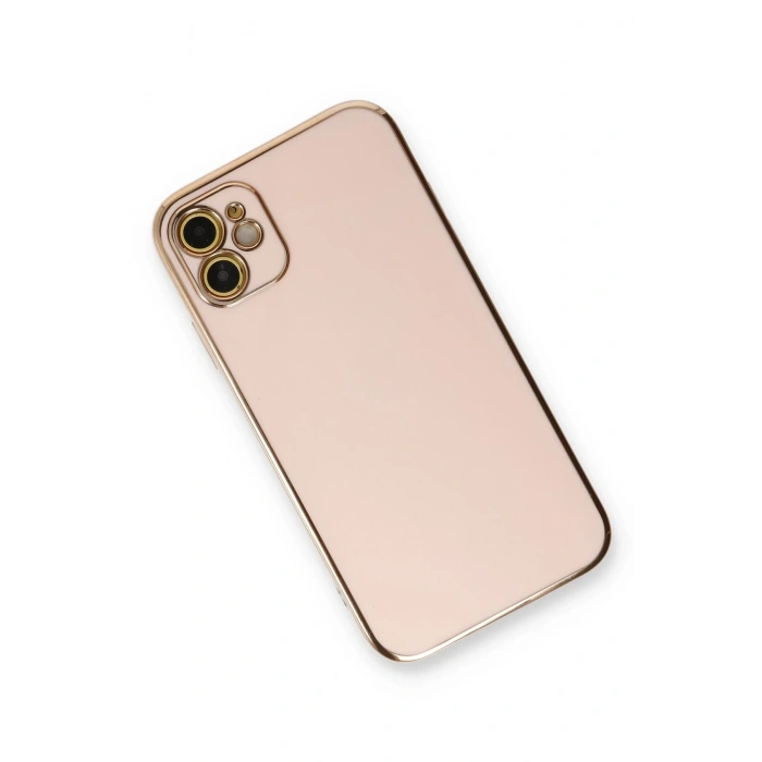Mey İthalat®   iPhone 11 Kılıf Volet Silikon - Pembe
