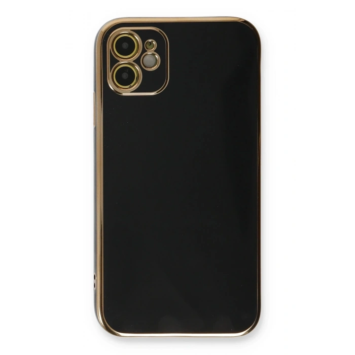 Mey İthalat®   iPhone 11 Kılıf Volet Silikon - Siyah