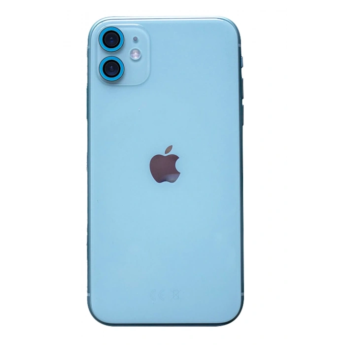 Mey İthalat®   iPhone 11 Neon Fosforlu Kamera Lens - Mavi
