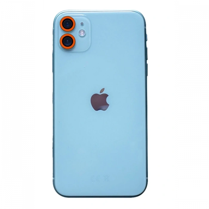 Mey İthalat®   iPhone 11 Neon Fosforlu Kamera Lens - Turuncu