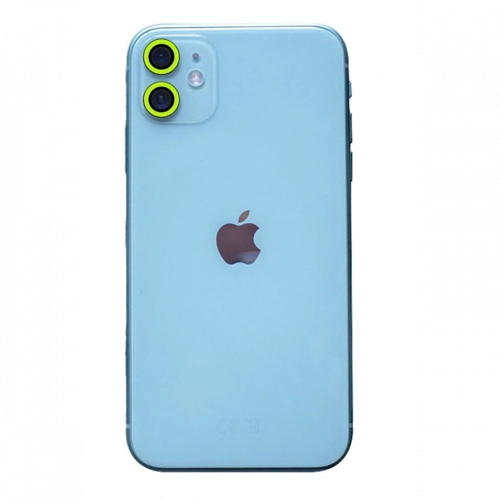 Mey İthalat®   iPhone 11 Neon Fosforlu Kamera Lens - Yeşil