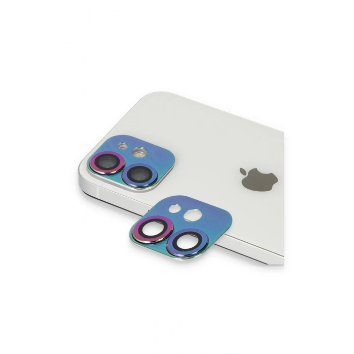 Mey İthalat®   iPhone 11 Pers Alüminyum Kamera Lens - Rainbow
