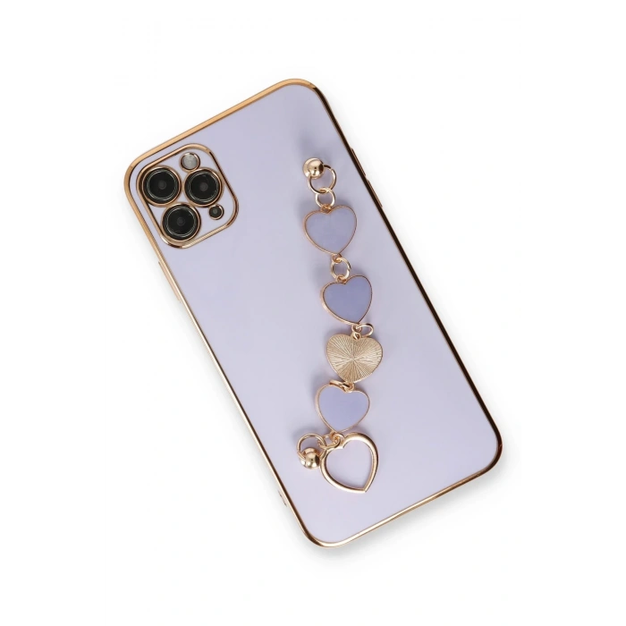 Mey İthalat®   iPhone 11 Pro Kılıf Esila Silikon - Lila