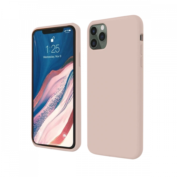 Mey İthalat®   iPhone 11 Pro Kılıf First Silikon - Rose Gold