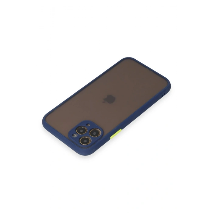 Mey İthalat®   iPhone 11 Pro Kılıf Montreal Silikon Kapak - Lacivert