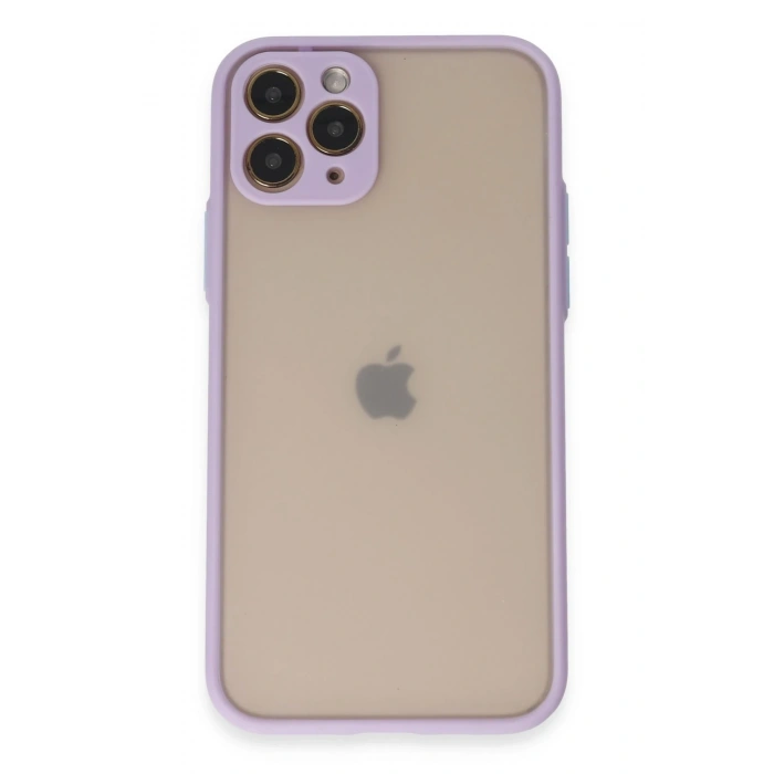Mey İthalat®   iPhone 11 Pro Kılıf Montreal Silikon Kapak - Mor