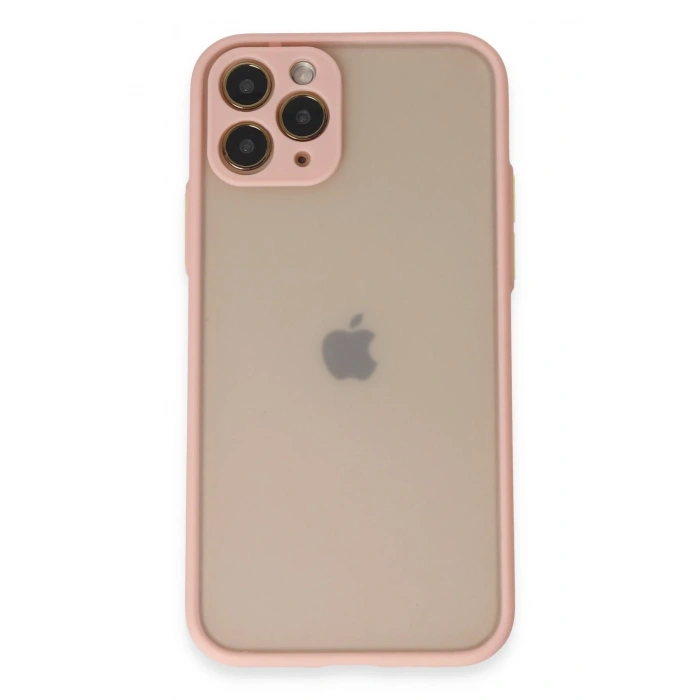Mey İthalat®   iPhone 11 Pro Kılıf Montreal Silikon Kapak - Pembe