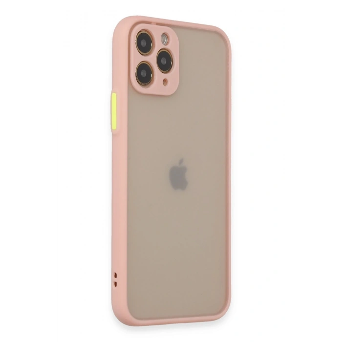Mey İthalat®   iPhone 11 Pro Kılıf Montreal Silikon Kapak - Pembe