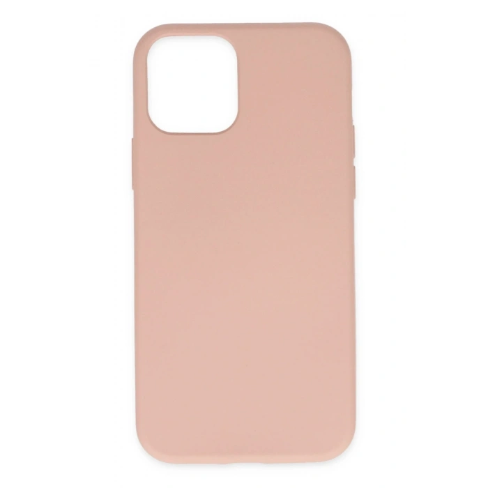 Mey İthalat®   iPhone 11 Pro Kılıf Nano içi Kadife Silikon - Pudra