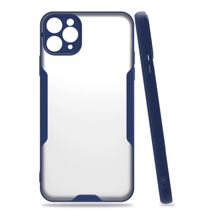 Mey İthalat®   iPhone 11 Pro Kılıf Platin Silikon - Lacivert