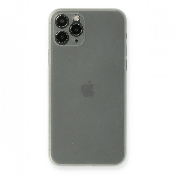 Mey İthalat®   iPhone 11 Pro Kılıf PP Ultra İnce Kapak - Beyaz