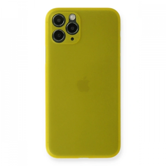 Mey İthalat®   iPhone 11 Pro Kılıf PP Ultra İnce Kapak - Sarı