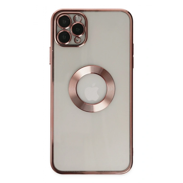 Mey İthalat®   iPhone 11 Pro Kılıf Slot Silikon - Rose Gold
